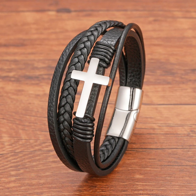 Pulseira em Couro Masculina